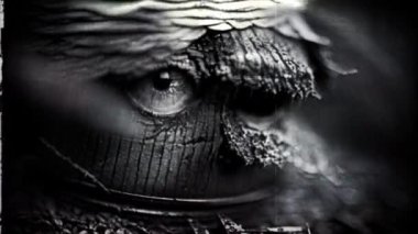 Korku Geçmişi. Korku filmi için rahatsız edici bir arka plan.