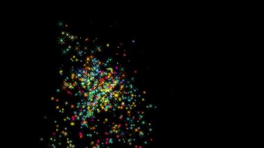 animation - particles stars light rising is a spectacular motion graphics background.
