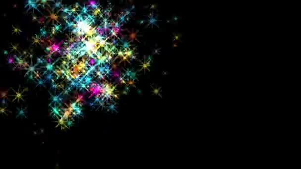 Animation Particles Stars Light Rising Spectacular Motion Graphics Background — Αρχείο Βίντεο