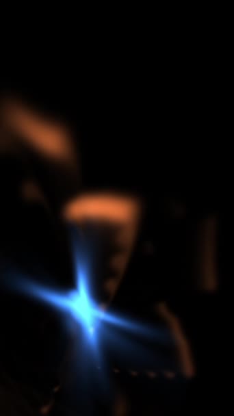Ілюстрація Енергетичного Поля Синьо Фіолетова Сплетена Структура Світло Задньому Плані — стокове відео