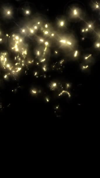 Animation Πυροτεχνήματα Glitter Σωματίδια Γραφικά Κίνησης — Αρχείο Βίντεο