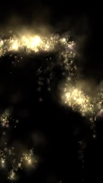 Animace Grafika Pohybu Třpytivých Částic Fireworks — Stock video