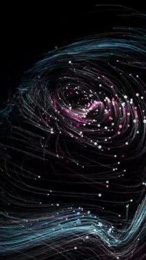 animation - particles line rising is a spectacular motion graphics background.