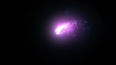animasyon - Siyah arkaplanda sihirli iyileştirme hareketi grafikleri.
