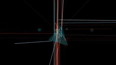 dikey ve yatay çizgilerin ızgarası ızgarayı canlandırır