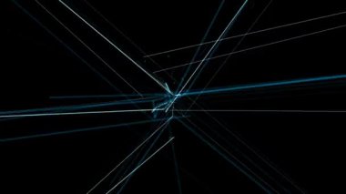 dikey ve yatay çizgilerin ızgarası ızgarayı canlandırır