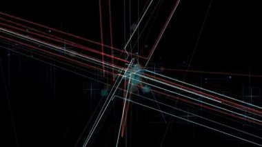 dikey ve yatay çizgilerin ızgarası ızgarayı canlandırır