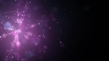 animasyon - Siyah arkaplanda sihirli iyileştirme hareketi grafikleri.
