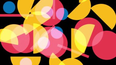 animasyon - soyut minimalist geometrik arkaplan 