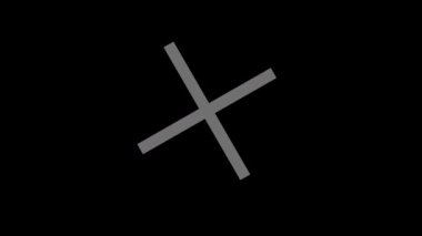 2D animasyon - çapraz iki dönen beyaz çizgi