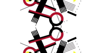 animasyon - soyut minimalist geometrik arkaplan 