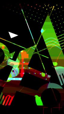 dikey canlandırma - soyut minimalist geometrik arkaplan 