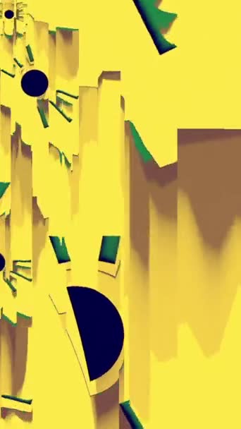 Animation Verticale Écran Abstrait Tri Numérique Des Pixels Bruit — Video