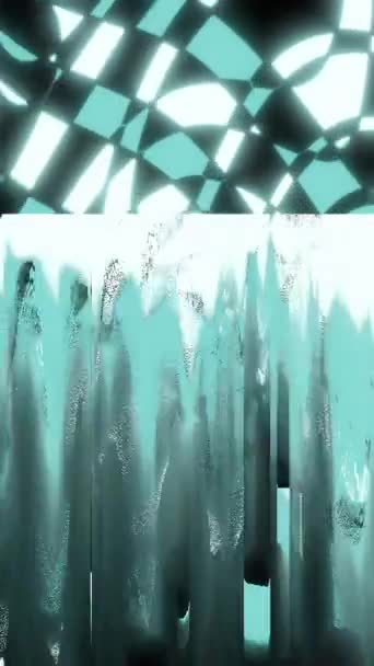 Animation Verticale Écran Abstrait Tri Numérique Des Pixels Bruit — Video