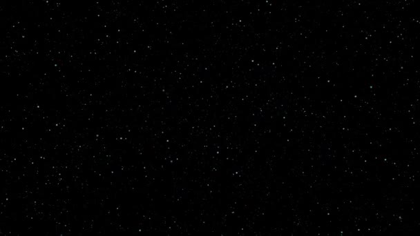 Анимация Мерцающего Ночного Неба Демонстрирующего Красоту Необъятность Вселенной — стоковое видео