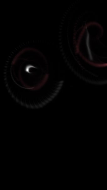 애니메이션 강렬한 검은색 배경에 라이트 트레일을 특징으로하는 이미지 — 비디오