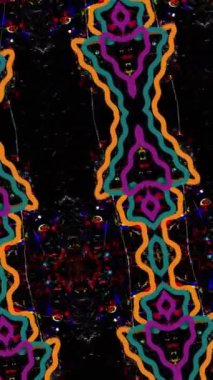 dikey animasyon - neon renkli ve dokulu katmanlı dinamik şehir graffiti sanatı, çağdaş arkaplanlar için ideal.