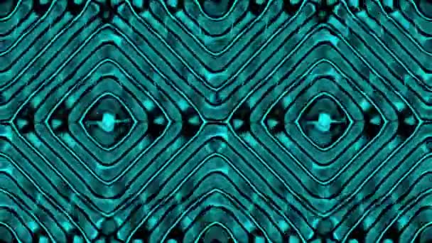 Animation Dynamic Teal Waves Abstract Pattern Suitable Backgrounds Textures — Stock Video