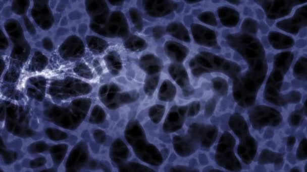 Reprezentare Digitală Abstractă Spațiului Paletă Culori Albastre Particule Strălucitoare Asemănătoare — Videoclip de stoc