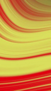 Değişik tasarım gereksinimleri için ideal yeşil ve turuncu renkte akışkan dalgaların büyüleyici soyut bir arka planı.