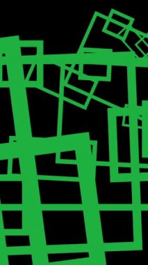 Neon yeşil çizgilerin ve geometrik şekillerin karanlık bir arkaplana karşı kaotik bir örtüsünü içeren soyut bir görüntü. Modern sanat temaları ve grafik tasarımları için uygundur.