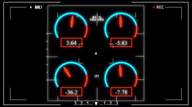 Kayıt Ekranında Değişen Değerleri Gösteren Dijital Ölçüler