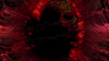 Dinamik soyut kırmızı enerji titreşir ve akar. Karanlık bir boşlukta ürkütücü kafatası şekilleri ortaya çıkar. Dalgalı ses çizgileri, giriş ve hareket grafikleri için ideal güçlü, iç karartıcı ve uğursuz bir atmosfer yaratır..