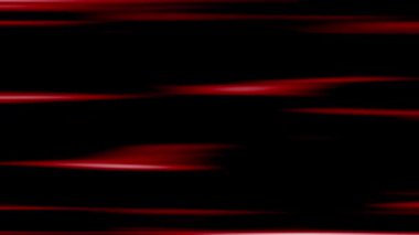 Yatay kırmızı ışık derin siyah bir arkaplan boyunca akar ve güçlü ve soyut bir hareket bulanıklığı yaratır. Bu dinamik ve enerjik görsel yüksek teknoloji ve gelecek projeleri için idealdir..