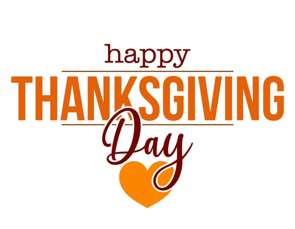 Gelukkige Thanksgiving Day Belettering Handgemaakte Kalligrafie Vector Illustratie Thanksgiving Dagkaart — Stockvector