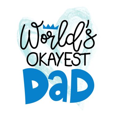 Dünyanın en iyi babası- Babalar günün kutlu olsun. Kendi el yazımla el yapımı el yazısı. Taçlı Babalar Günü kartı. Gömlek, kupa, hatıra defteri, posterler, tekstil, hediyeler için iyi..