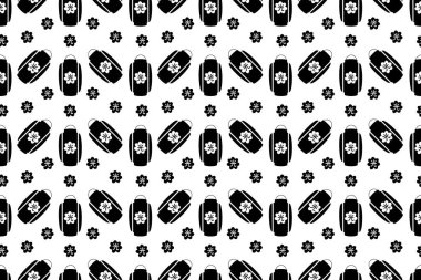 Çin yeni yıl tebrik kartı, kırmızı fenerli davetiye. Asya parti dekorasyonu. Yeni yıl, sonbahar ortası kartı, poster ve kumaş tasarımı için tasarım konsepti. Vektör illüstrasyonu