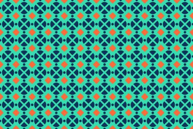 Arapça, Hintçe, doğuya özgü motif. Mandala sanatı, boho şıklığı. Mavi, yeşil ve turuncu tonlarda etnik tasarım. Çiçekli ve geometrik elementli Raster Mandala. Vektör illüstrasyonu