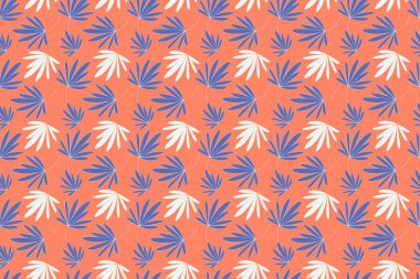 Renkli Çiçeksiz Desen. Vektör Ökaliptüs Yaprakları ve Çiçek Elementleri. Botanik Yaz Arkaplanı. Çiçeksiz düğün, baskı, tekstil, kumaş, kağıt deseni. Vektör illüstrasyonu