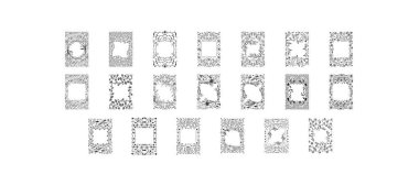 Decorative vintage floral frame in middle age style. Vector illustration. Coloring book for adult and older children. Outline drawing coloring page. Vector illustration