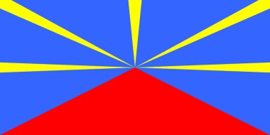 Ulusal Buluşma Bayrağı, Birleşme Günü 'nü kutlamak için kullanılabilir. Vektör illüstrasyonu