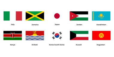 İtalya, Jamaika, Japonya, Ürdün, Kazakistan, Kenya, Güney Kore, Kuveyt, Kırgızistan