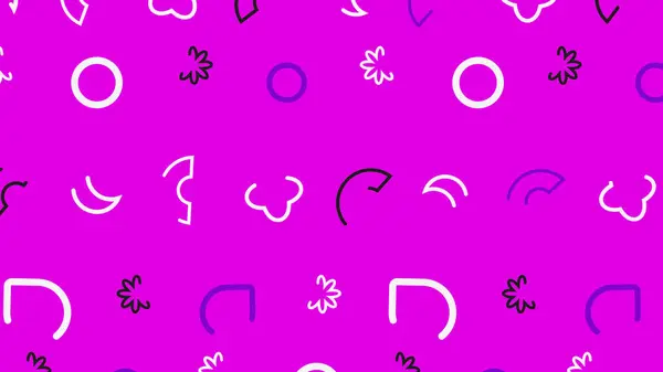 Seamless Pattern Abstract Background Hand Drawn Shapes Pink Background High — Stock Photo, Image