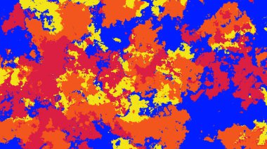 Neon soyut çimento dokusu arka planı. Lacivert turuncu kırmızı sarı renkler. Kaliteli fotoğraf