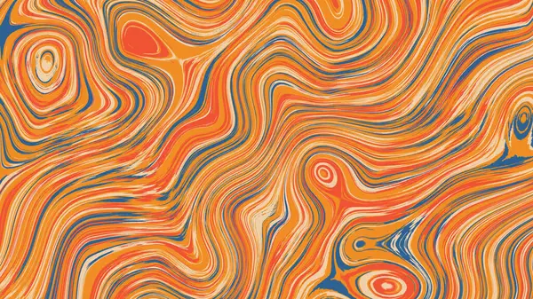 Sfondo Astratto Illustrazione Con Fluido Turbinii Colore Liquido Arancione Marrone — Foto Stock