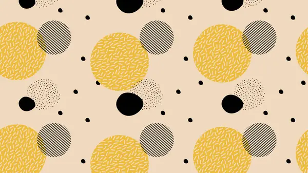 Memphis beige background. Abstract memphis background with colorful circle figures for design.