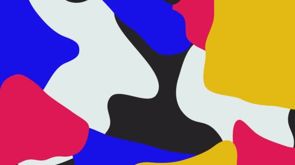 Patrón Geométrico Mínimo Fondo Animado Fondo Abstracto Multicolor Universal Moderno — Vídeos de Stock