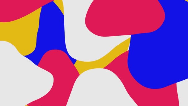 Минимальный Геометрический Рисунок Анимированного Фона Современный Универсальный Многоцветный Абстрактный Фон — стоковое видео