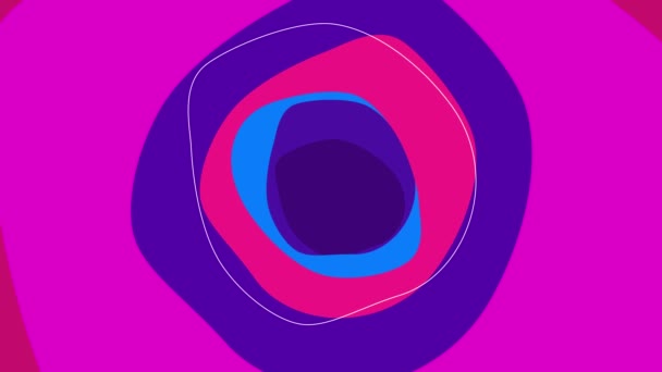 Fond Animé Abstrait Coloré Illustration Moderne Animation Multicolore Haute Qualité — Video