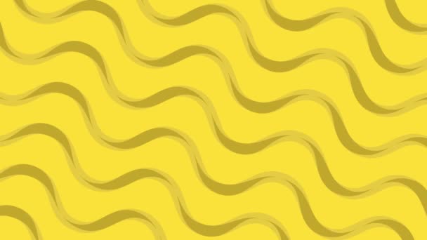 Αφηρημένο Κίτρινο Φόντο Κινουμένων Σχεδίων Ουδέτερο Φόντο Για Σχεδιασμό Βάση — Αρχείο Βίντεο