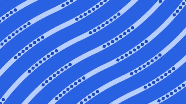 Абстрактный Синий Анимированный Фон Нейтральный Фон Дизайна База Петли Обои — стоковое видео