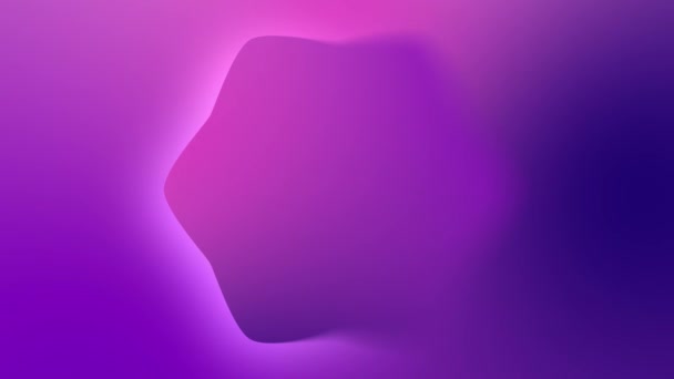 Abstraktní Animované Pozadí Purpurově Růžové Modré Barvy Gradient Hvězdným Tvarem — Stock video