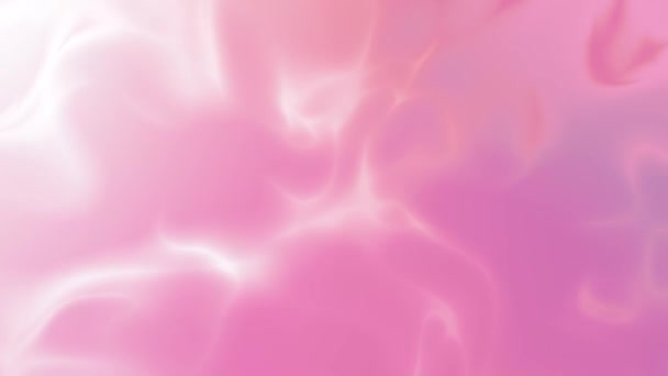 Fluido Abstrato Fundo Animado Banner Digital Aquarela Rosa Branca Antecedentes — Vídeo de Stock