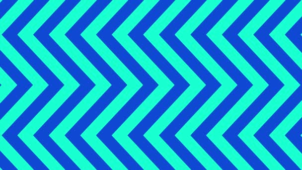 Linha Fundo Abstrata Linhas Ziguezague Animadas Ciano Azul Animação Alta — Vídeo de Stock