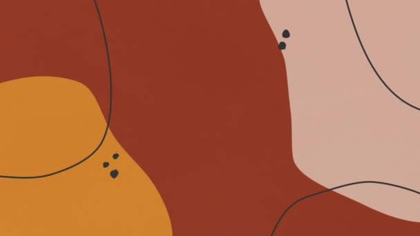 Meerkleurig Digitaal Abstract Patroon Geanimeerde Achtergrond Rood Oranje Beige Kleur — Stockvideo