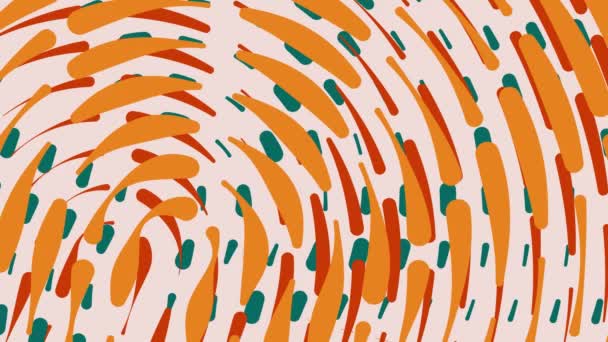 Бесшовный Круглый Анимированный Красочный Фон Высококачественная Мультипликация Разноцветными Картинками — стоковое видео